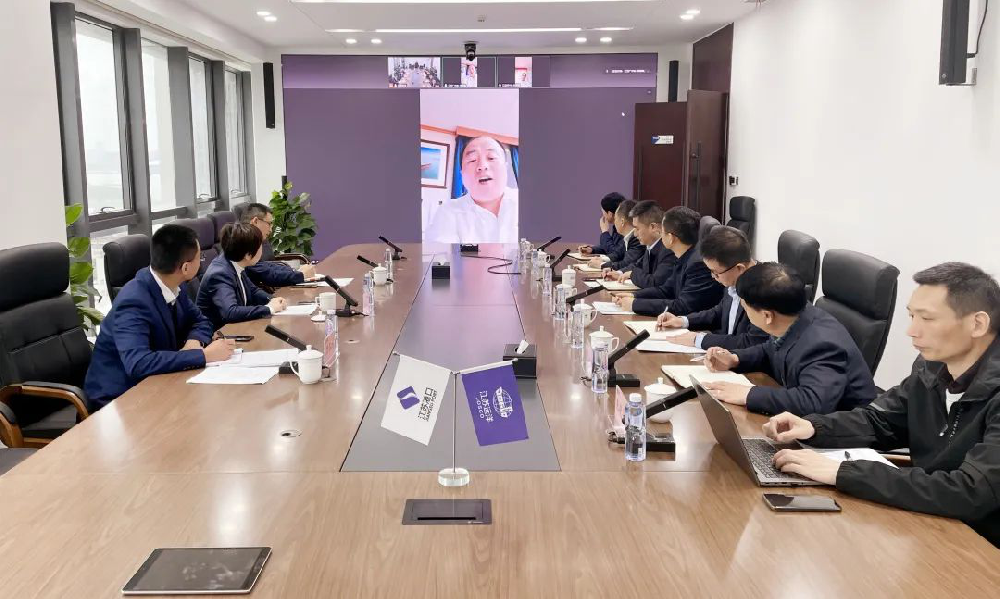 省港口集團(tuán)副總經(jīng)理、黨委委員唐文一行赴江蘇遠(yuǎn)洋開展“五一”節(jié)前安全生產(chǎn)大檢查