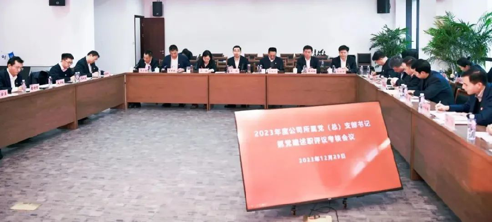 黨建述職“交答卷” 奮楫爭先“謀新篇” 公司黨委召開2023年度所屬黨（總）支部書記抓黨建述職評議考核會議